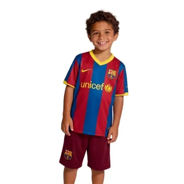 Barcelona 2010-2011 Home Kids Retro Jersey