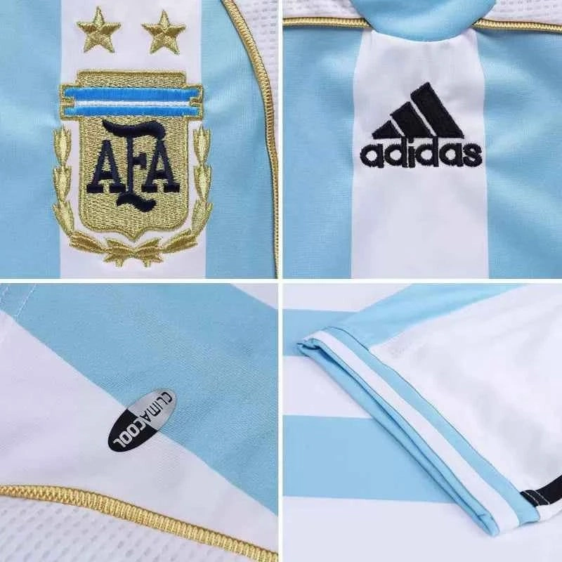 Retro 2006 World Cup MESSI #19 Argentina Home Soccer Jersey - Pro Jersey Shop