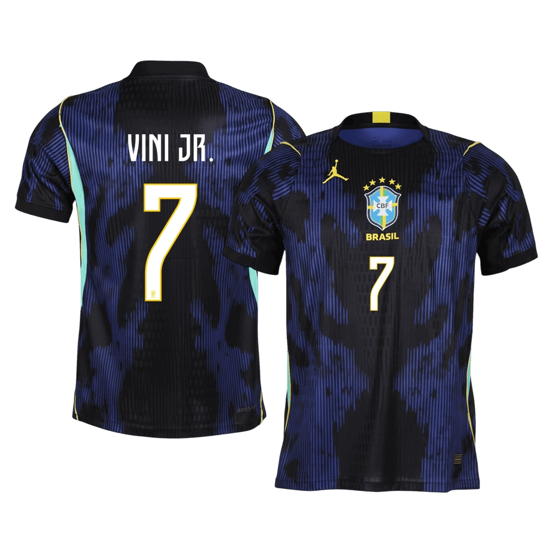 Brazil VINI JR. #7 Away World Cup 2026 Soccer Jersey – Player Version Brazil VINI JR. #7 Away World Cup 2026 Soccer Jersey – Player Version