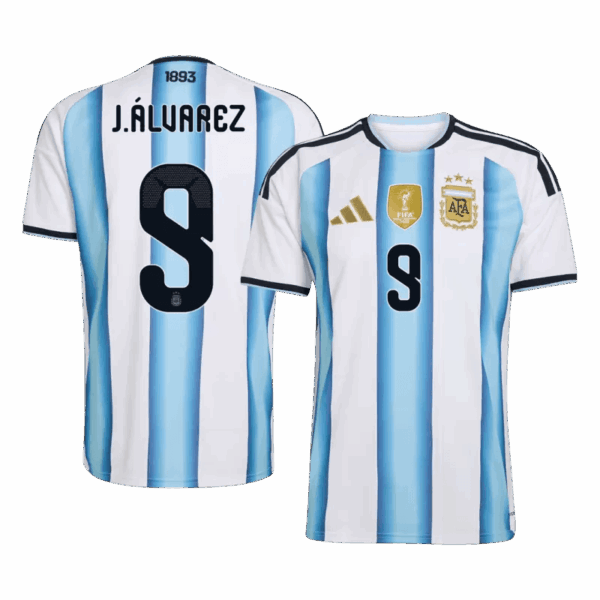 Argentina world cup 2026 J.ÁLVAREZ 9 Home Soccer Jersey - fan version
