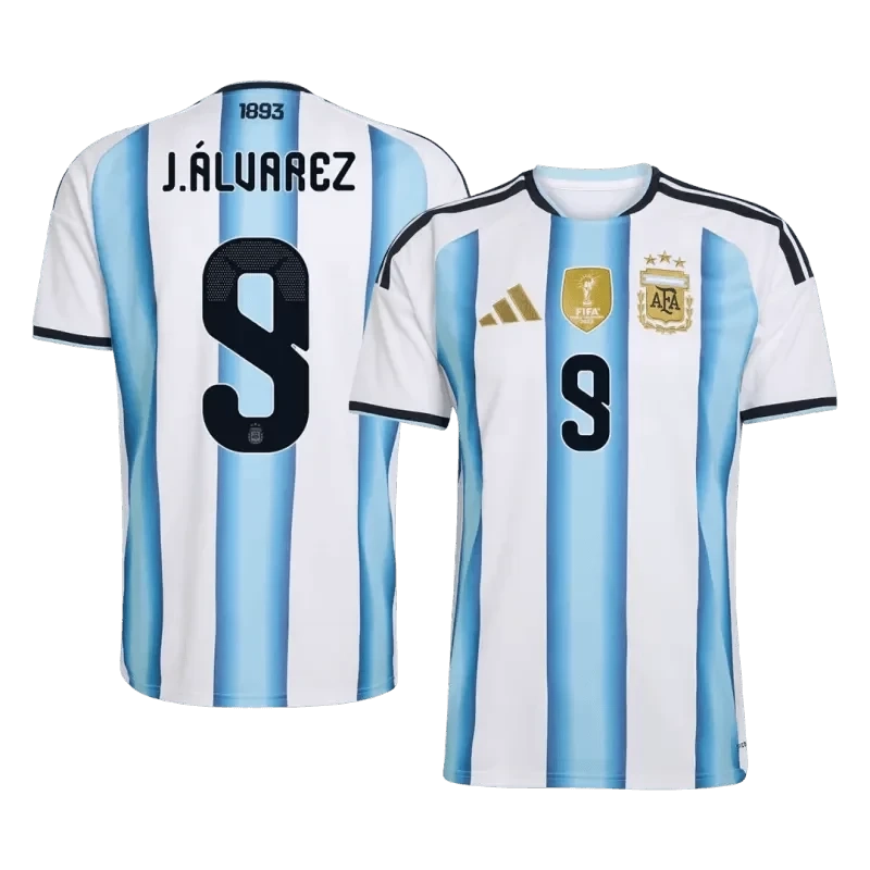 Argentina J.ÁLVAREZ #9 Home Soccer Fan Jersey 2026 - Pro Jersey Shop