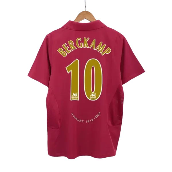 Retro 2005-06 BERGKAMP 10 Arsenal Home Soccer Jersey