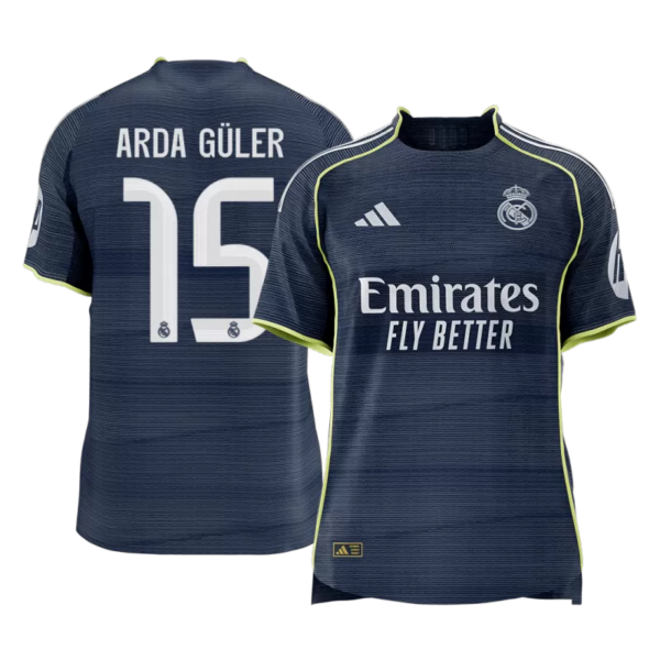 Real Madrid Soccer Jersey Away 2025/26 (ARDA GULER #17) - Player Version