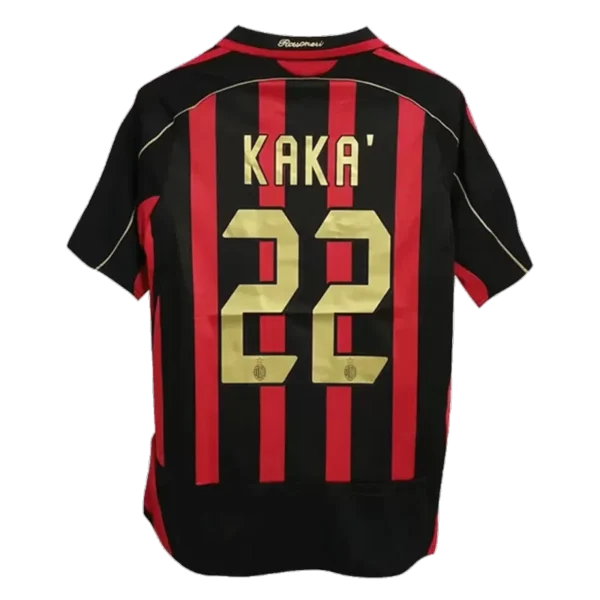 Retro 2006-07 KAKA 22 AC Milan Home Soccer Jersey