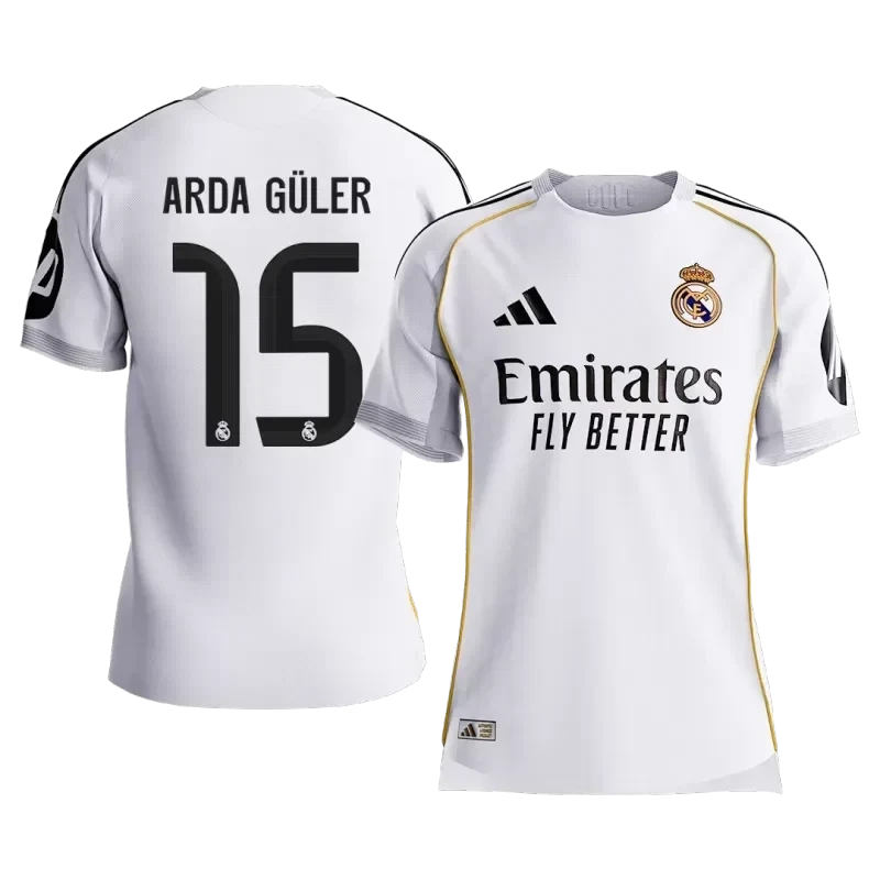 Real Madrid ARDA GÜLER #15 Home Soccer Match Jersey 2025/26 - Pro Jersey Shop