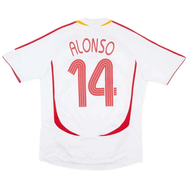 Spain Retro Soccer Jersey Home 2006 (Alonso #14)