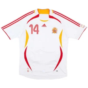 Alonso 14 Retro Spain Away Jersey World Cup 2006 700