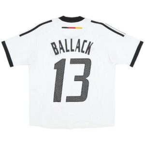 BALLACK 13 Retro Germany Home Jersey World Cup 2002
