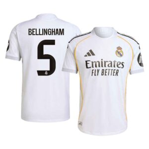 BELLINGHAM 5 Real Madrid Home Match Jersey Player Version 2025 26 ce0571d0 3d53 4905 91b9 8eaa063252e2