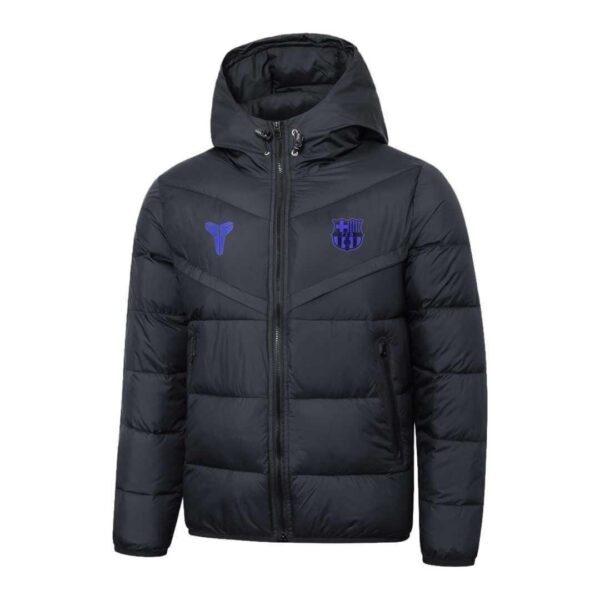 Barcelona Black Cotton Winter Soccer Jacket 2025/26 (Special Edition)