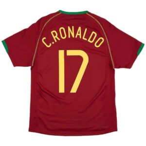C.RONALDO 17 Portugal Retro Home Jersey World Cup 2006 268
