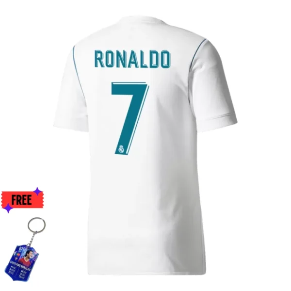 Real Madrid Retro 17/18 RONALDO 7  Home Soccer Jersey