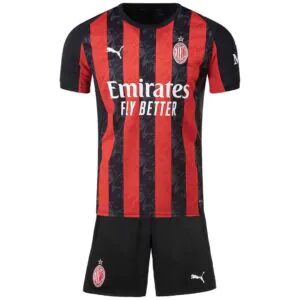 Kids AC Milan Home Jersey Kit 2025 26