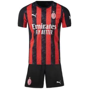 Kids AC Milan Home Jersey Kit 2025 26 73