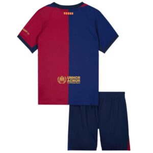 Kids Barcelona x Travis Scott Cactus Jack Home Kit 2024 25 2