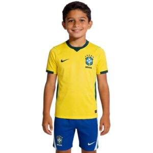 Kids Brazil Home Jersey Kit World Cup 2026 132
