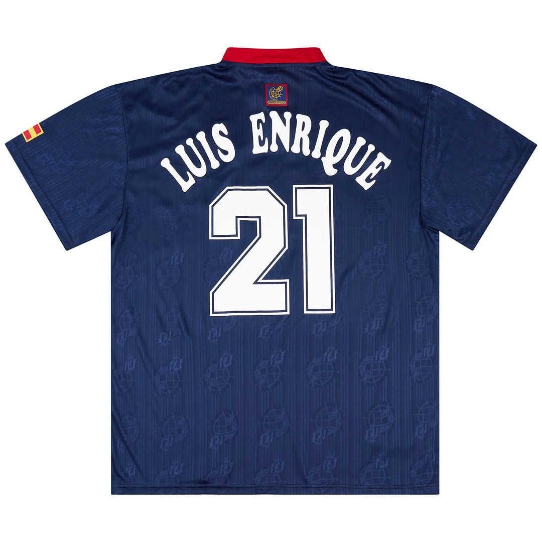 LUIS ENRIQUE 21 Retro Spain Away Jersey 1996 LUIS ENRIQUE 21 Retro Spain Away Jersey 1996