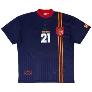 LUIS ENRIQUE 21 Retro Spain Away Jersey 1996 379