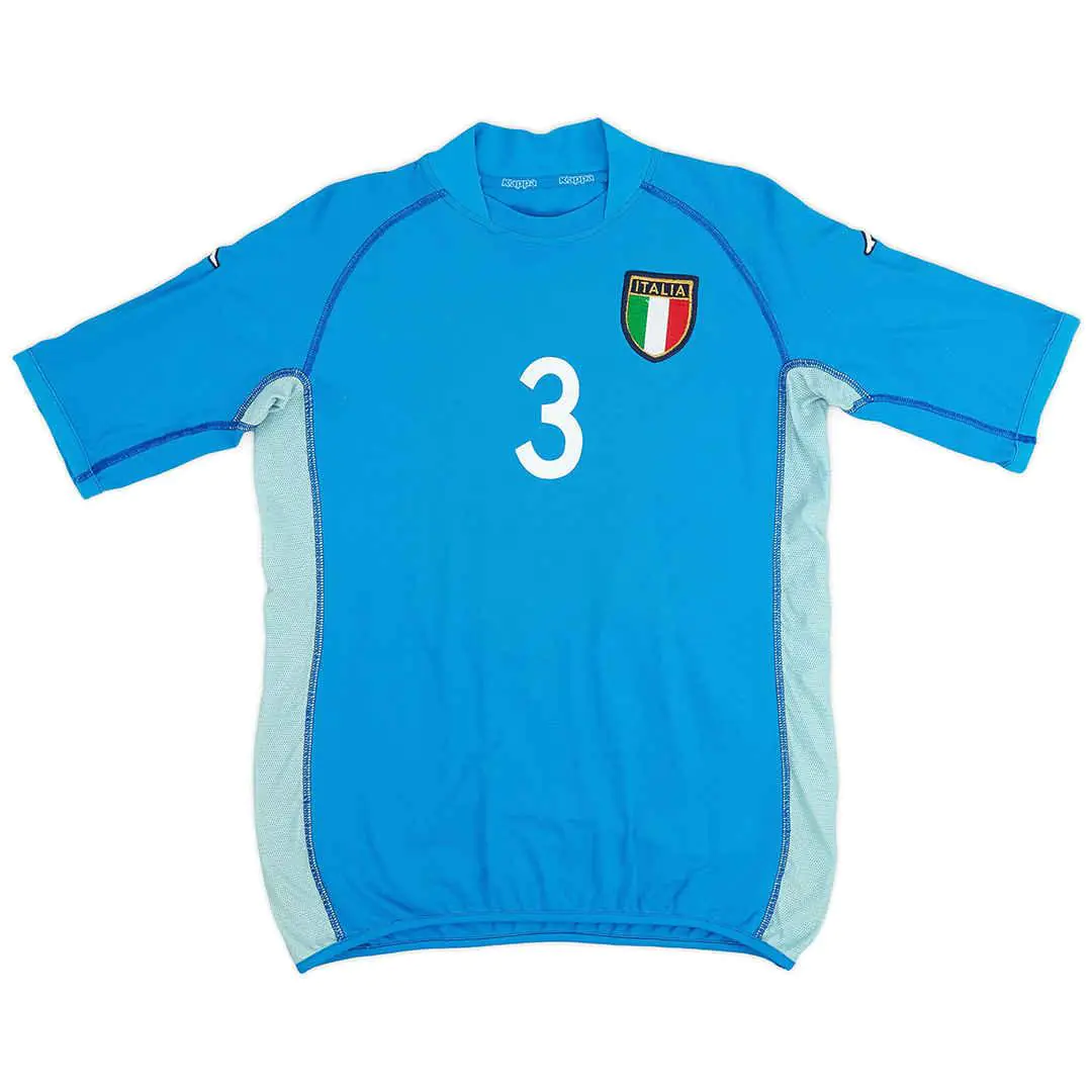 MALDINI 3 Retro Italy Home Jersey World Cup 2002 219