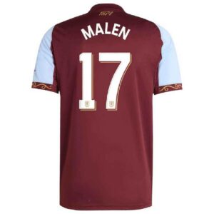 MALEN 17 Aston Villa Home Jersey 2025 26 Cup Font 121