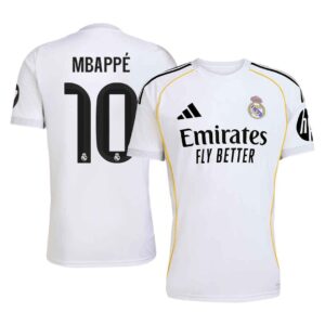 MBAPPE 10 Real Madrid Home Jersey 2025 26