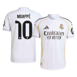 MBAPPE 10 Real Madrid Home Match Jersey Player Version 2025 26