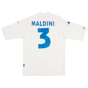 Maldini 3 Italy Retro Jersey Away Euro Cup 2000 11090