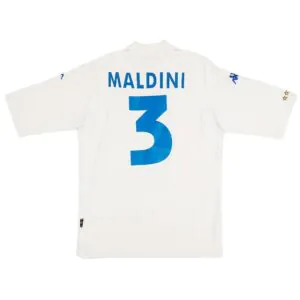 Maldini 3 Italy Retro Jersey Away Euro Cup 2000 11090