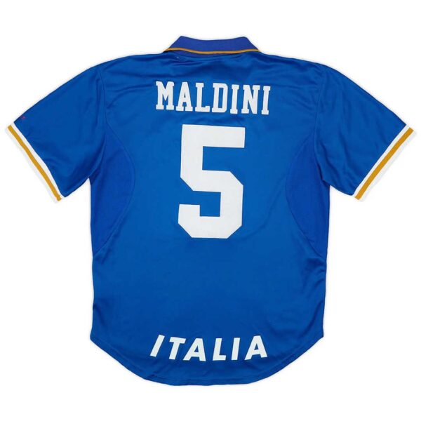 Italy Soccer Jersey Retro Euro Cup Home 1996 (Maldini #5)