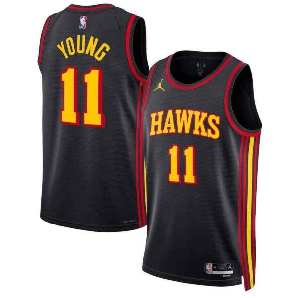 Atlanta Hawks Swingman Jersey - Statement Edition Black 2025/26 (Trae Young #12)
