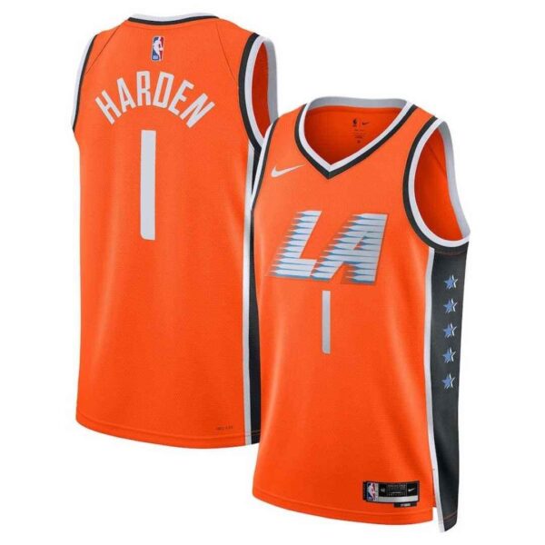 Los Angeles Clippers Swingman Jersey 2025/26 - City Edition Orange 2025/26 (James Harden #3)