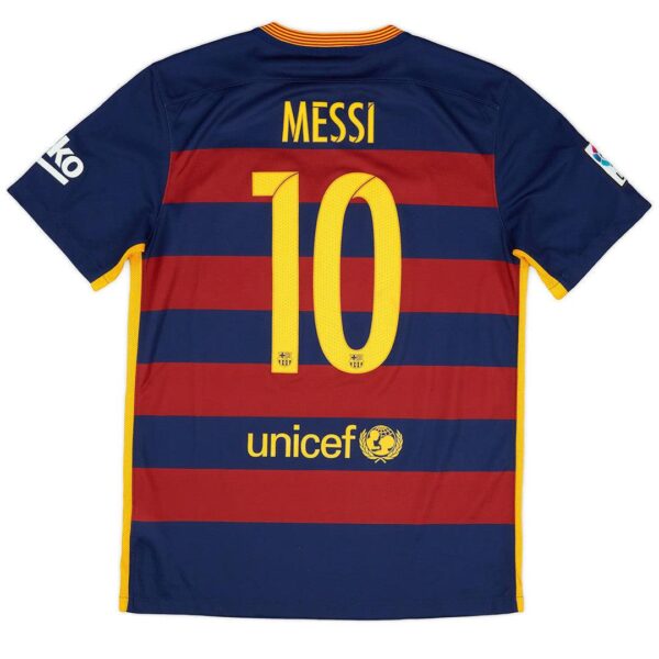 Barcelona Soccer Jersey Retro Home 2015/2016 (Messi #10)