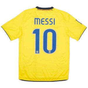 Messi 10 Retro Barcelona Away Jersey 2008 09