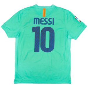 Messi 10 Retro Barcelona Away Jersey 2010 11