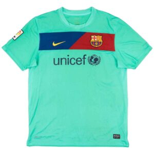 Messi 10 Retro Barcelona Away Jersey 2010 11 11333