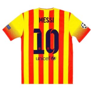 Messi 10 Retro Barcelona Away Jersey 2013 14