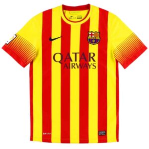 Messi 10 Retro Barcelona Away Jersey 2013 14 341