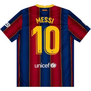 Messi 10 Retro Barcelona Home Jersey 2020 21