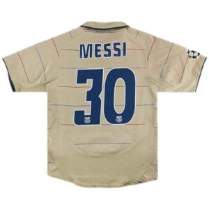 Messi 30 Retro Barcelona Away Jersey 2003 05