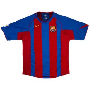 Messi 30 Retro Barcelona Home Jersey 2004 05 415