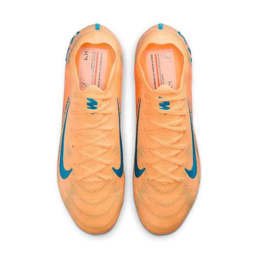 Nike Air Zoom Mercurial Vapor 16 Elite Mbappe FG orange bleu 4