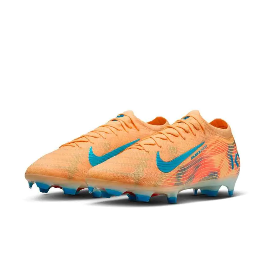 Nike Air Zoom Mercurial Vapor 16 Elite Mbappe FG orange bleu 6