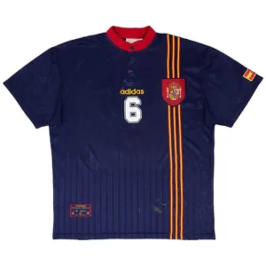 R. HIERRO 6 Retro Spain Away Jersey 1996 381