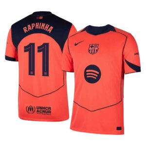 RAPHINHA 11 Barcelona Third Away Jersey 2025 26