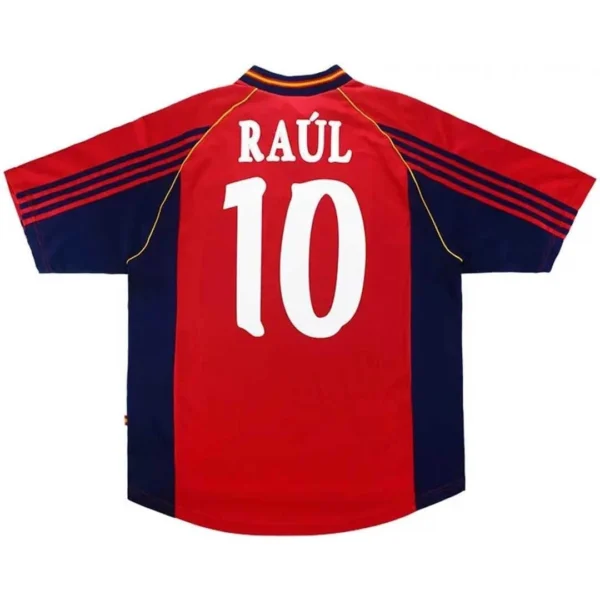 Spain Retro Soccer Jersey Home 1998 (RAUL #10)