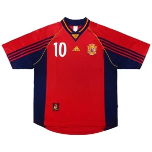 RAUL 10 Retro Spain Home Jersey World Cup 1998 293