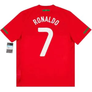 RONALDO 7 Retro Portugal Home Jersey 2010