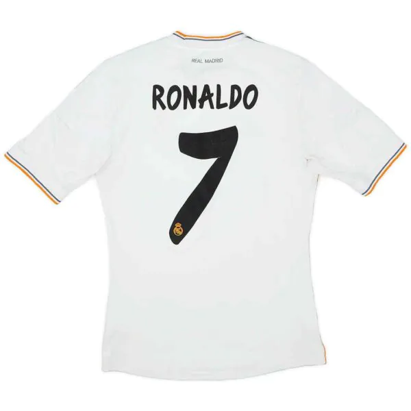 RONALDO 7 Retro Real Madrid Home Jersey 2013 14