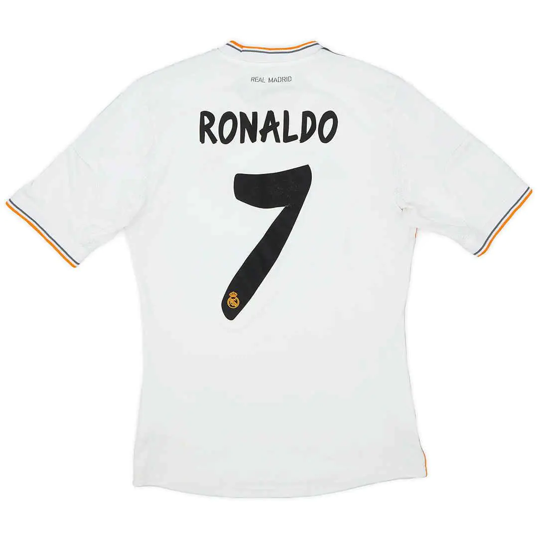 RONALDO 7 Retro Real Madrid Home Jersey 2013 14 RONALDO 7 Retro Real Madrid Home Jersey 2013 14