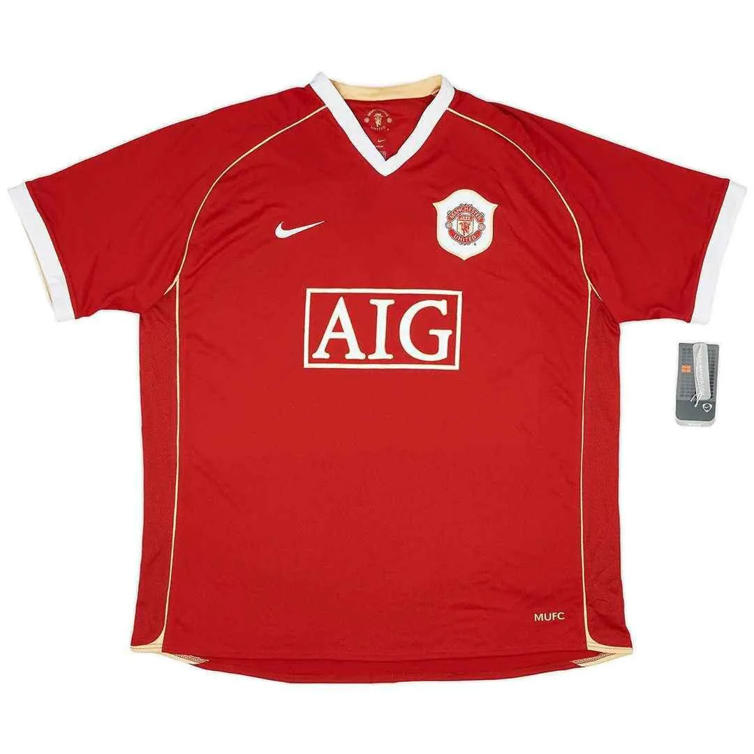 Ronaldo 7 Retro Manchester United Home Jersey 2006 07 317